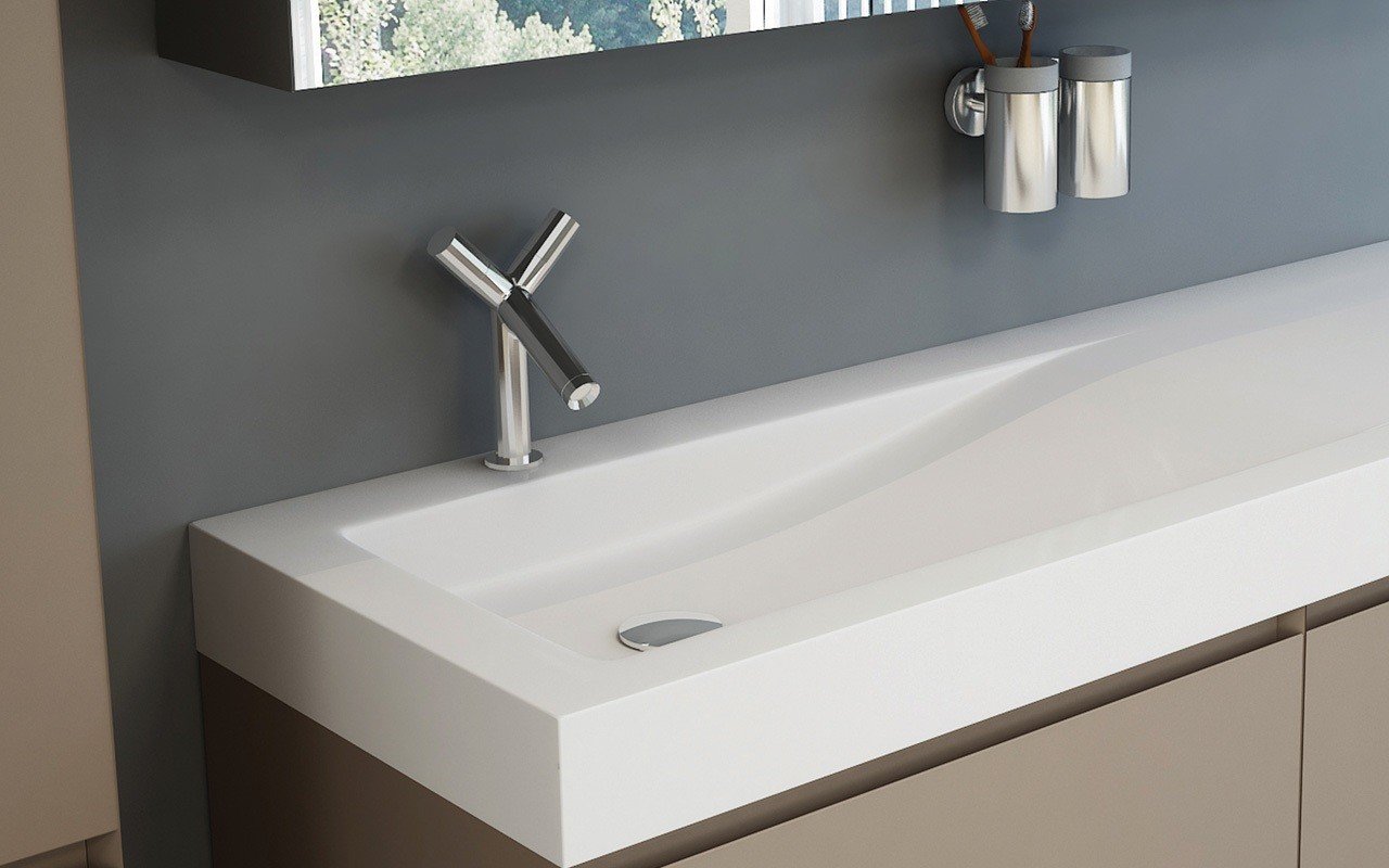 Spectacular Gallery Of One Piece Bathroom Sink With Countertop Concept